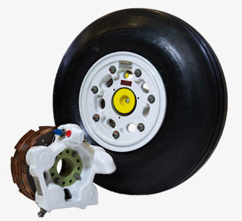 Beechjet wheel and brake assembly