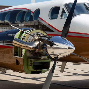 The GE H75-100 turboprop engine on the G90XT