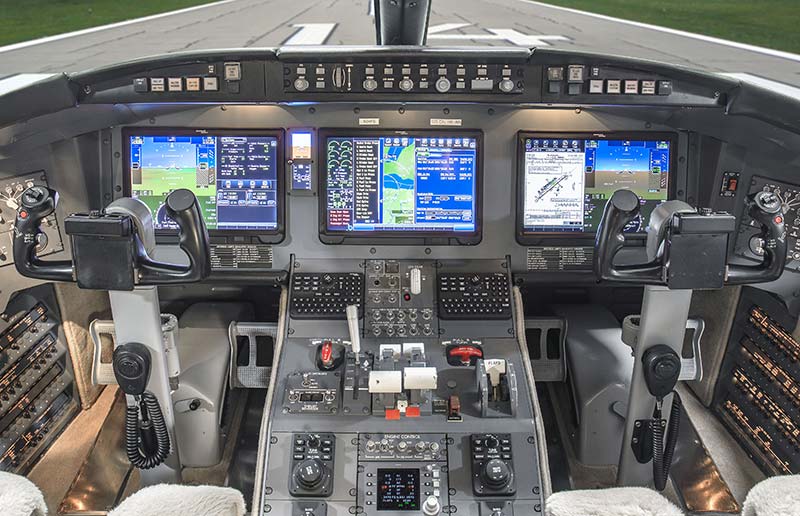 The Nextant 604XT flight deck with Collins Aerospace Pro Line Fusion avionics