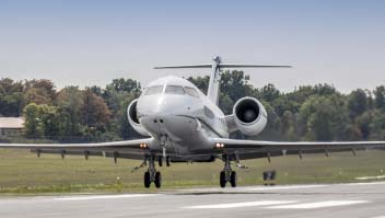 Takeoff flight with one of the first 604XT aircraft