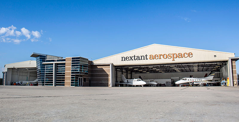 Nextant hangar at Cuyahoga County Airport